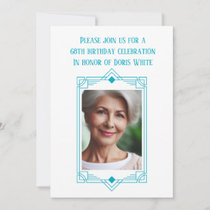 Invitación 68.º marco fotográfico del Personalizado del parti