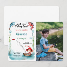 Invitación 6.ª foto de la pesca de cumpleaños