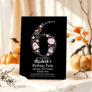 Invitación 6.ª Halloween de cumpleaños
