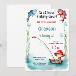 Invitación 6.ª pesca de cumpleaños
