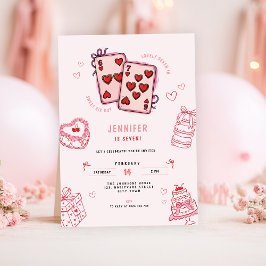 Invitación 6 7 Birthday for Girls, Pink Six Seven Kids Party