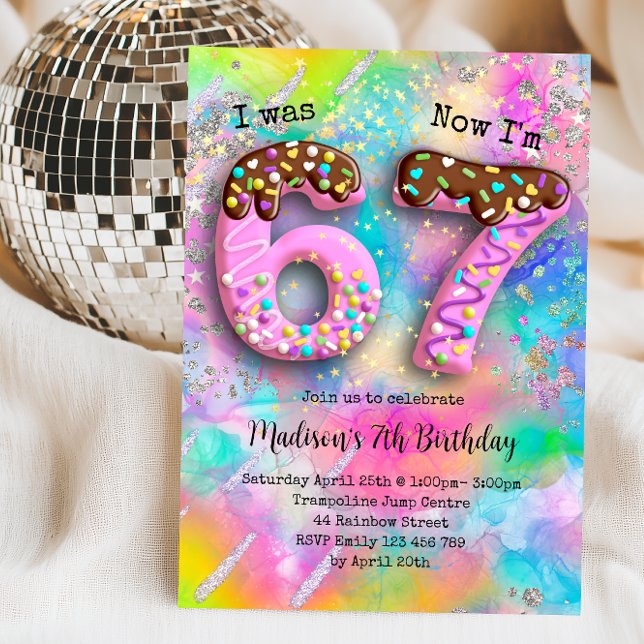 Invitación 6-7 Cumpleaños de niñas fiesta (Subido por el creador)