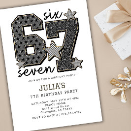 Invitación 6 7 Six Seven Meme Viral Girl Any Birthday Party 