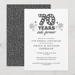 Invitación 70º Aniversario de Boda: Por Siempre