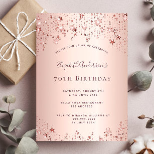  Invitaciones de fiesta de cumpleaños número 35, tarjetas  sorpresa de cumpleaños de oro rosa de 35 años para mujeres, invitaciones de  fiesta de cumpleaños en blanco para adultos, 20 tarjetas de