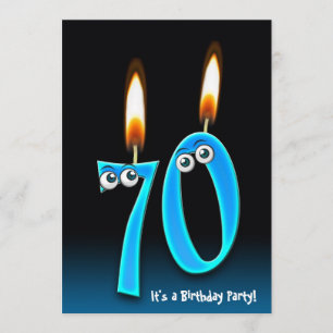 Invitación 70.ª fiesta de cumpleaños