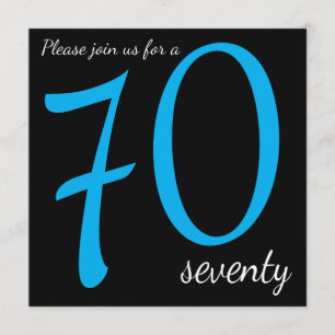 Invitación 70.ª fiesta de cumpleaños    DIY Textos