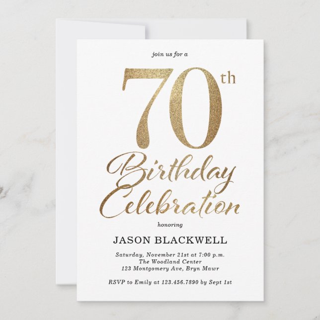 Invitación 70.ª Fiesta de Oro (Anverso)