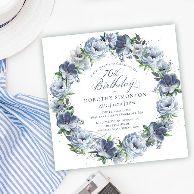 Invitación 70.ª flor azul polvorienta (Subido por el creador)