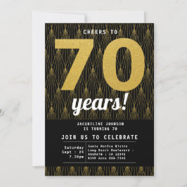 Invitación 70.º Fiesta de oro negro