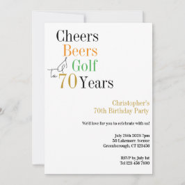 Invitación 70.º Fiesta Mínimo de Alegres de Golf