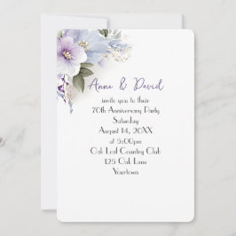 Invitación 70° Aniversario Fiesta Floral Bouquet