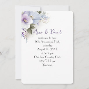 Invitación 70° Aniversario Fiesta Floral Bouquet