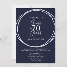 Invitación 70 años de Fiesta de plata de la marina