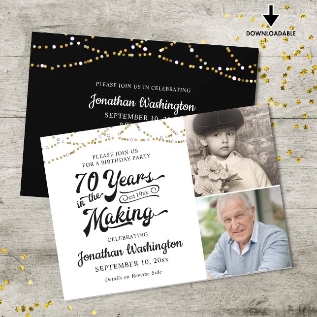 Invitación 70 AÑOS EN EL Oro Negro DE HACER (Subido por el creador)