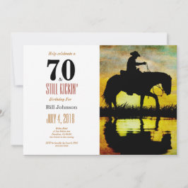 Invitación 70 años y aún matando la fiesta de cumpleaños