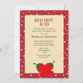 Invitación 70 cumpleaños