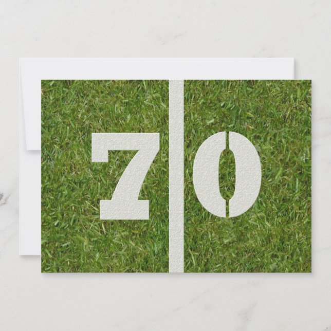 Invitación 70.o ¡Fiesta de cumpleaños! (Anverso)