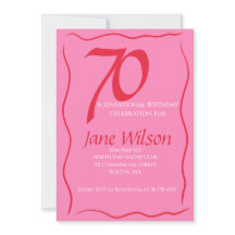 70 & Sensacional Cumpleaños Rosa y Azafrán 