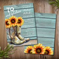 70 Y Fabuloso País Rústico Girasol Occidental