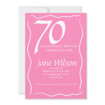 70 y Sensacional Cumpleaños Rosa