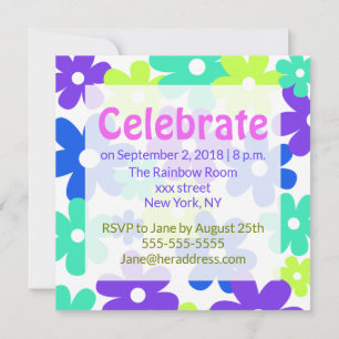 Invitación ¡70 y todavía groovy! Cumpleaños de Baby Boomer