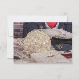 Invitación 7263-Boda militar