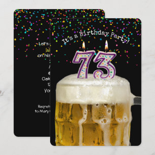 Invitación 73.ª Fiesta de Cervezas de Cumpleaños