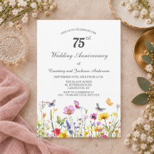 75º Aniversario de Boda Wildflowers