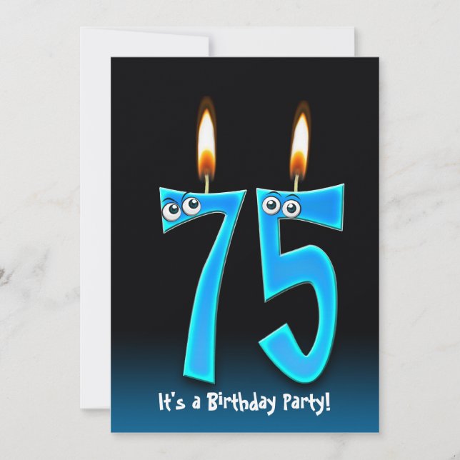 Invitación 75.ª fiesta de cumpleaños (Anverso)