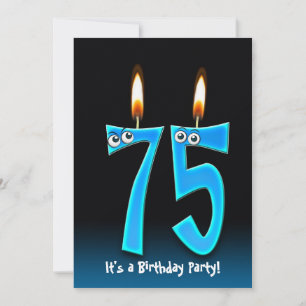 Invitación 75.ª fiesta de cumpleaños