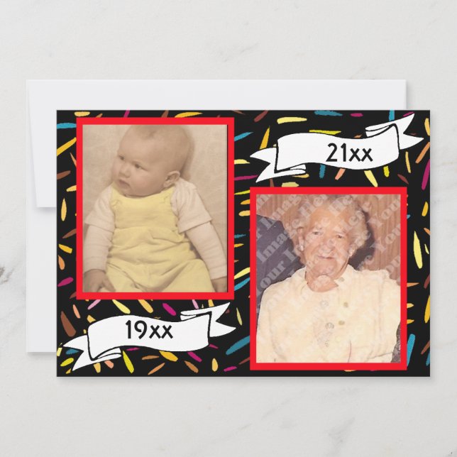 Invitación 75.a celebración del cumpleaños de la letra roja (Anverso)