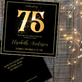 Invitación 75 años celebrando el oro negro