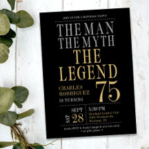 75 cumpleaños El hombre El mito La leyenda