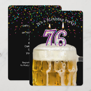 Invitación 76.ª Fiesta de Cervezas de Cumpleaños
