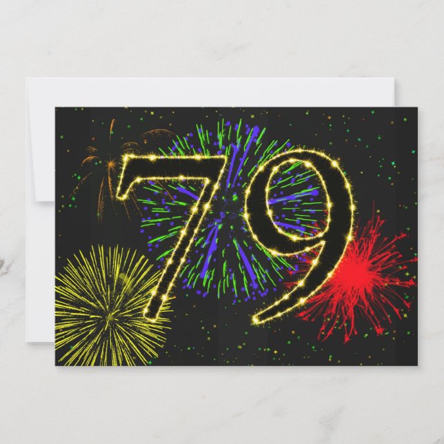 Invitación 79.ª fiesta de cumpleaños (Anverso)