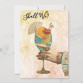 Invitación *~* 7 A101 Cóctel Ornate  FOTO   DESPEDIDA DE SOLT