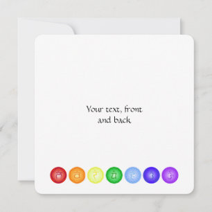 Invitación 7 chakras principales en un círculo