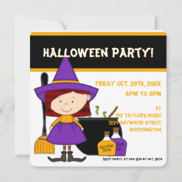 Invitación 7 del fiesta de Halloween del niño del