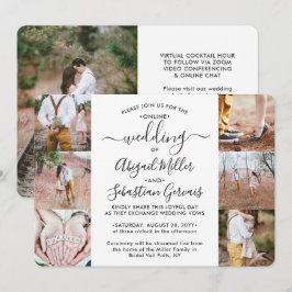 Invitación 7 Foto Boda virtual Ceremonia de transmisión en vi