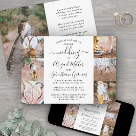 Invitación 7 Fotos Transmisión en Vivo de Boda Virtual Ceremo