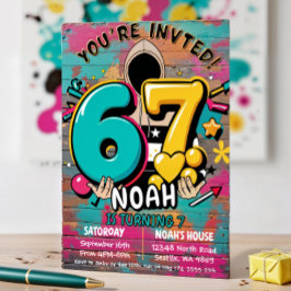 Invitación 7th Birthday