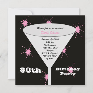 Invitación 80.ª brindis de la fiesta de cumpleaños