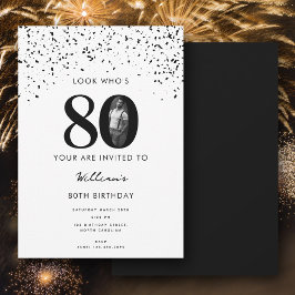Invitación 80.ª festividad de cumpleaños: 80 fotos modernas