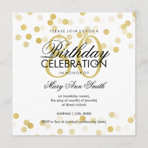 Invitación 80.ª festividad de Purpurina de Relieve metalizado