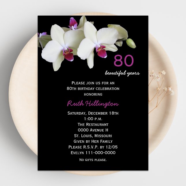 Invitación 80.ª fiesta de cumpleaños (Subido por el creador)