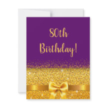 80.º cumpleaños elegante arco de oro morado