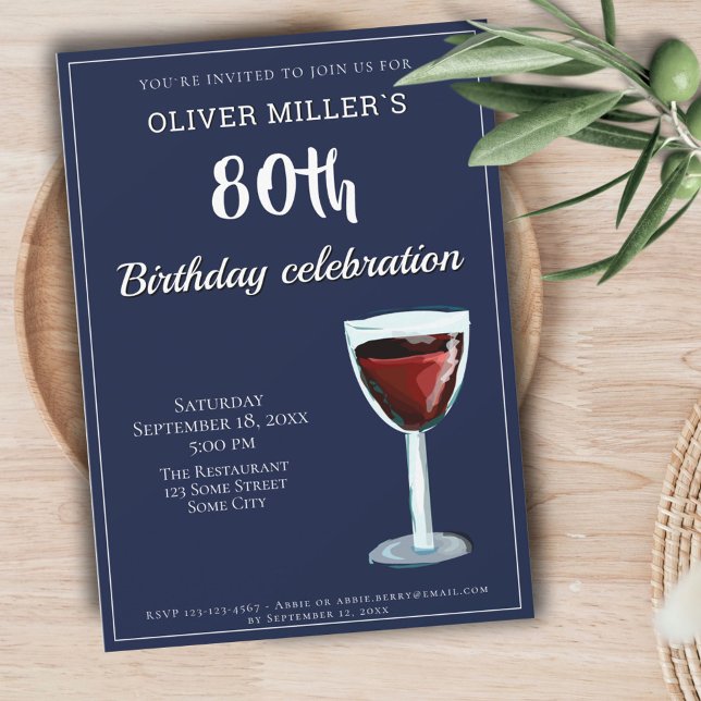 Invitación 80.º Fiesta Azul de la Marina de Vino Rojo (Subido por el creador)