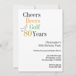 Invitación 80.º Fiesta Mínimo de Alegres de Golf