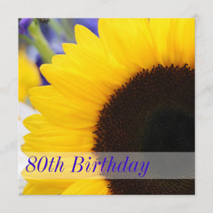 Invitación 80.a fiesta de cumpleaños del girasol